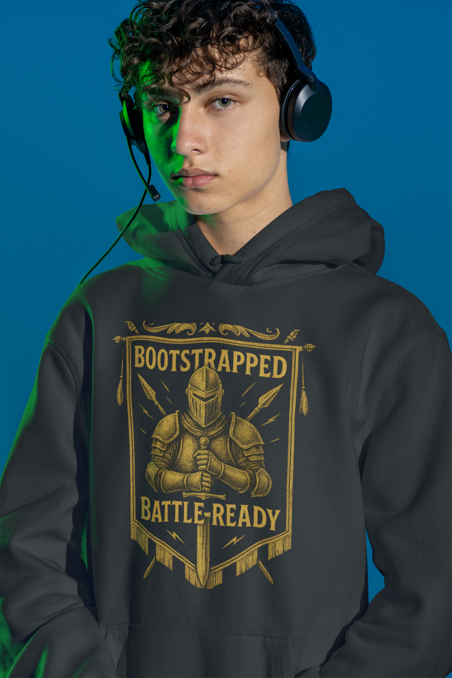 Unisex Non-zipper Heavy Drop-shoulder Hoodie